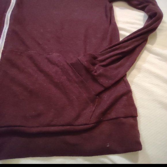 OLD NAVY winter wine maroon colored light weight hoodie size SP - Picture 5 of 7